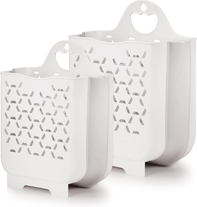 Laundry Basket Collapsible Laundry Hamper 2 Packs Clothes Hamper Portable Dirty - Image 8