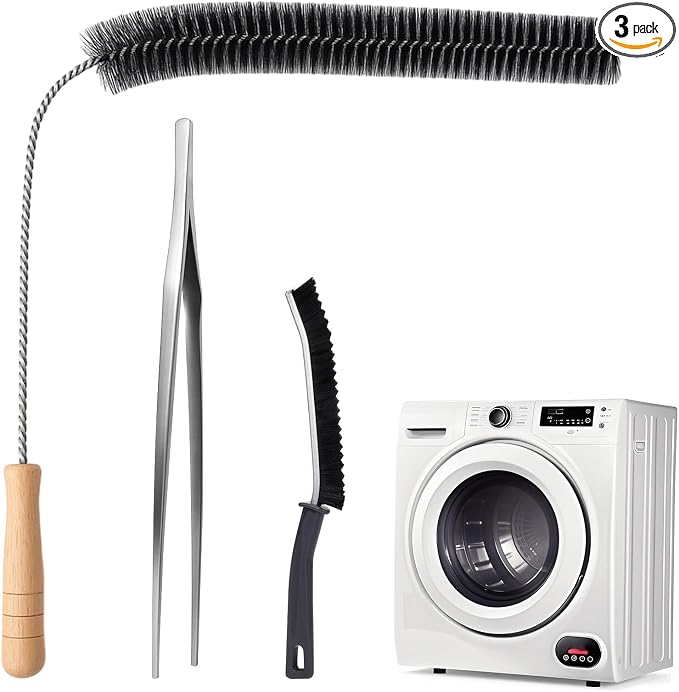 XANGNIER 3 Pack Dryer Vent Cleaner Kit, Flexible Dryer Lint Brush Vent Cleaner by XANGNIER