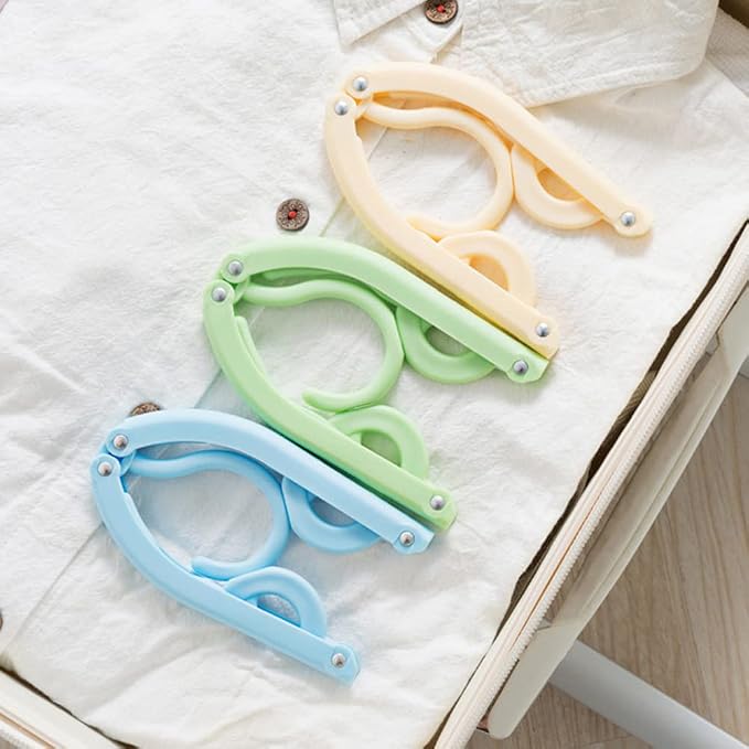 12pcs Travel Folding Hanger Household Multifunctional Portable Hanger - Image 5