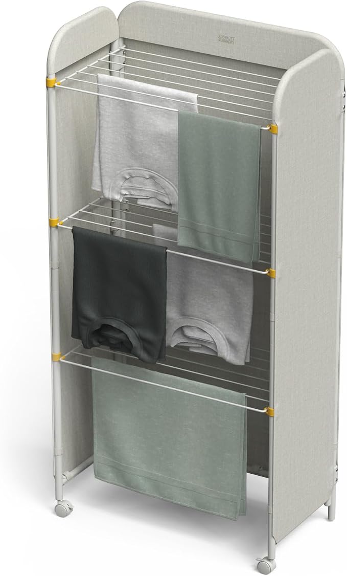 Joseph Joseph Eclipse 3-Tier Adjustable Laundry Drying Rack, Integrated Fabric by JosephJoseph
