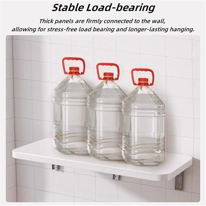 Wall Mounted Desk, Folding Shelf Made of Artificial Board, Laundry Room Folding - Image 4