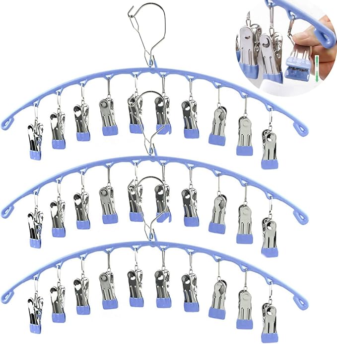3Pack Legging Organizer for Closet, Upgrade Skirt Pants Hangers by LUNHAJIN