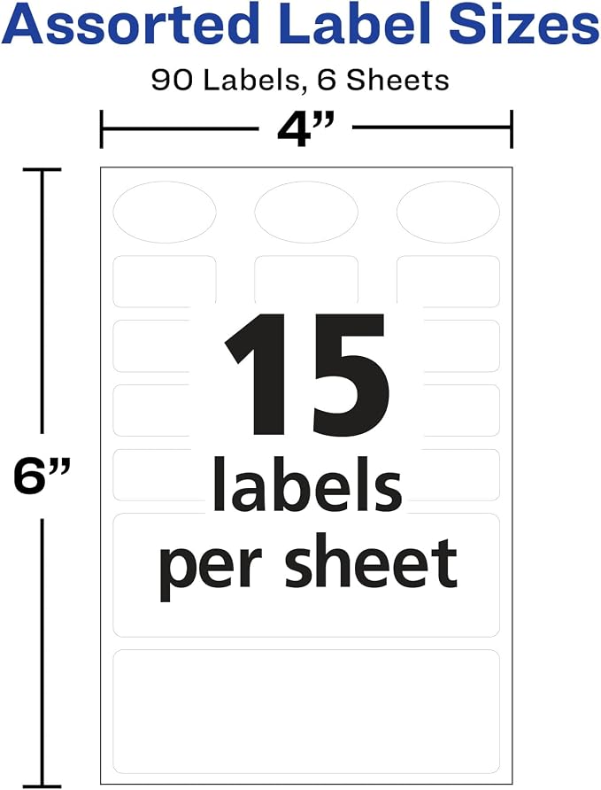 Avery No-Iron Fabric Labels, Washer and Dryer-Safe, Non-Printable, 45 Labels - Image 6