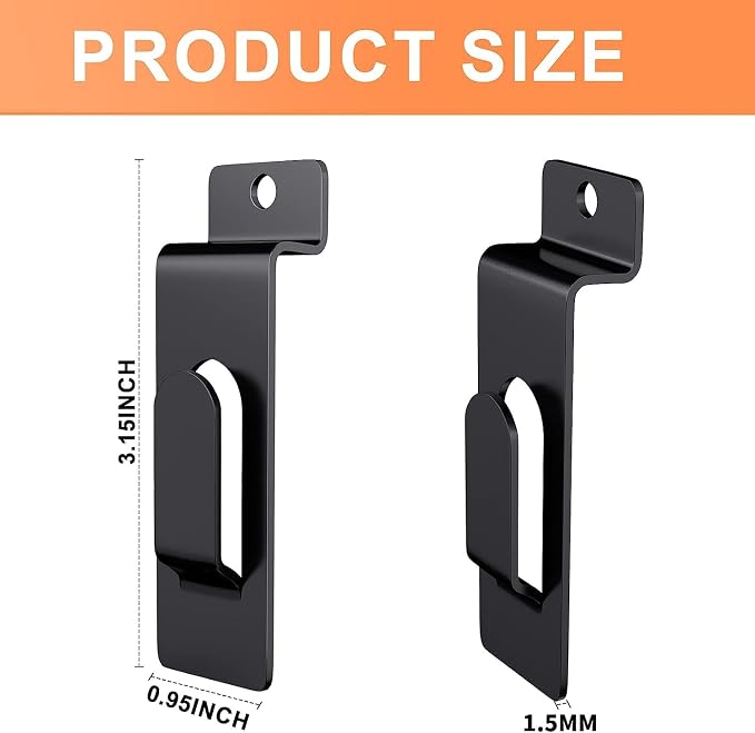 50 Pack Slatwall Utility Notch Hook Commercial Slatwall Picture Hook Metal - Image 4