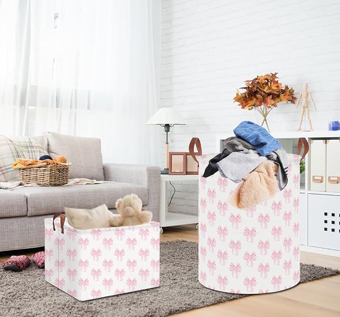 19.7" Laundry Basket, Dirty Clothes Hamper, Waterproof Storage Bin, Room Decor - Image 5