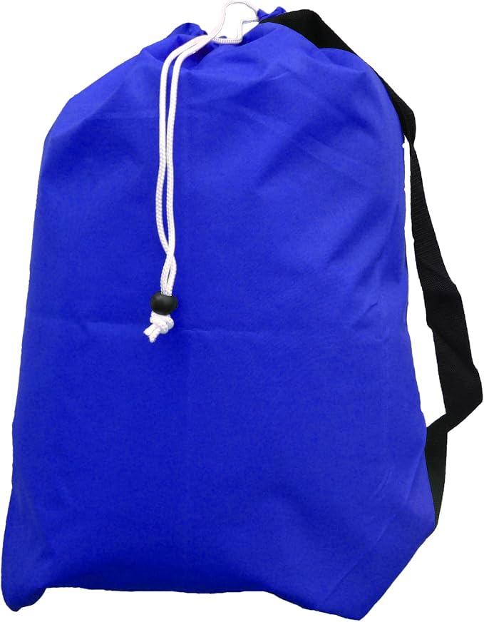 Small Laundry Bag with Drawstring, Carry Strap, Locking Closure, Color: Royal by Laundry+Bag+Store+Online