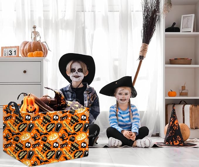HIYAGON Rectangular Halloween Basket - Image 3