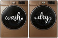 Laundry Room Decor Wash Dry Vinyl Decals, Laundry Room Labels Stickers by Handmade