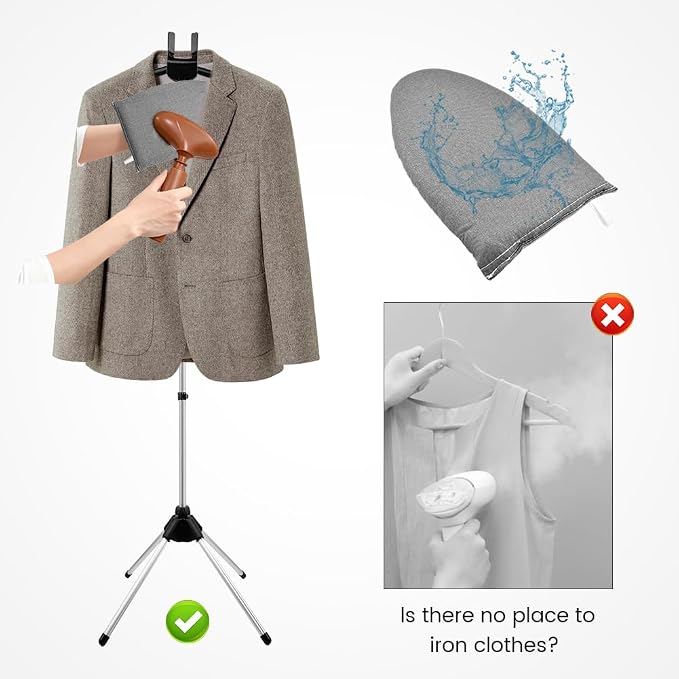 Garment Steamer Stand for Clothes, Adjustable Stand for Clothes Hanger & Mini - Image 5