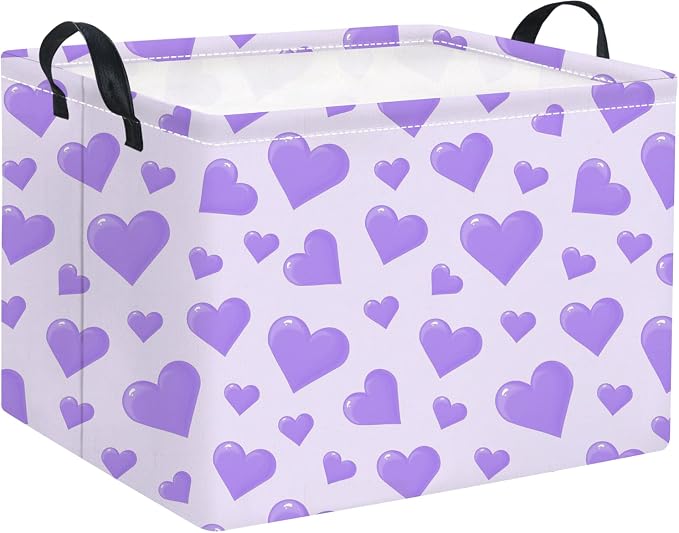 Rectangular Valentines Basket for Women Girls Storage Bin Organizer Box Shelf by TIBAOLOVER