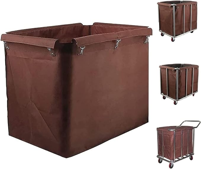 Removable Laundry Cart Replacement Bag, Waterproof Oxford Fabric Rectangular by Unknown