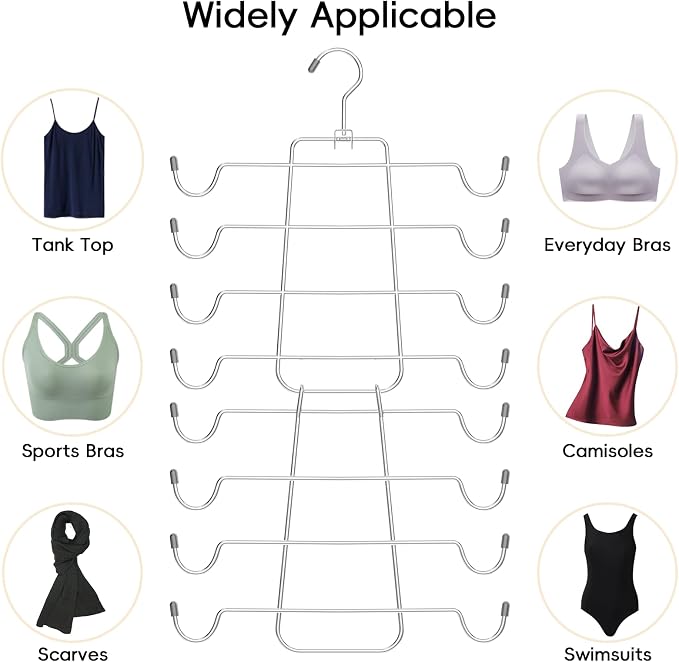 TomCare 2 Pack Tank Top Hanger and 2 Pack Leggings Organizers Space Saving - Image 3
