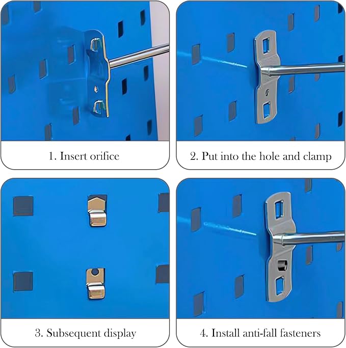 12 Pack 2.3 Inch Alloy Steel Pegboard Hooks, Double-Locking Zinc Plated Heavy - Image 4
