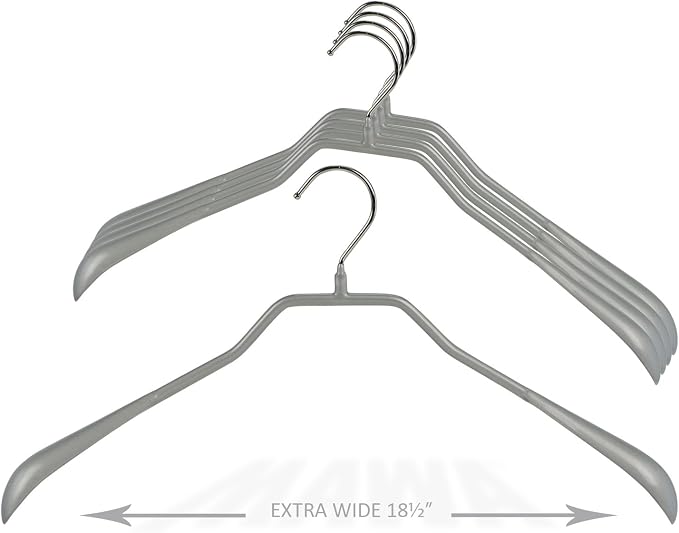 Mawa by Reston Lloyd BodyForm Series Non-Slip Space-Saving Extra Wide Clothes by Mawa