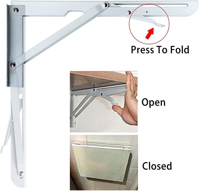 Sumnacon Sturdy Folding Shelf Brackets - Image 4