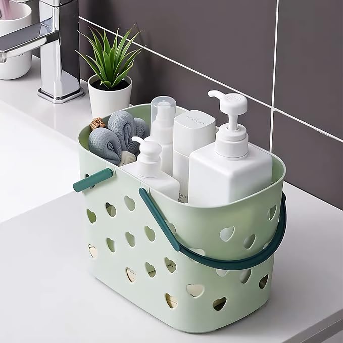 Anyoifax Portable Shower Caddy Tote Plastic Storage Basket - Image 2