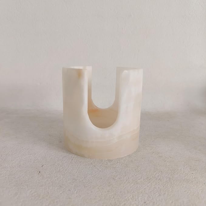 Natural Travertine Marble Sponge Holder, Stone Dish Drying Rack & Sink Organizer by Unknown