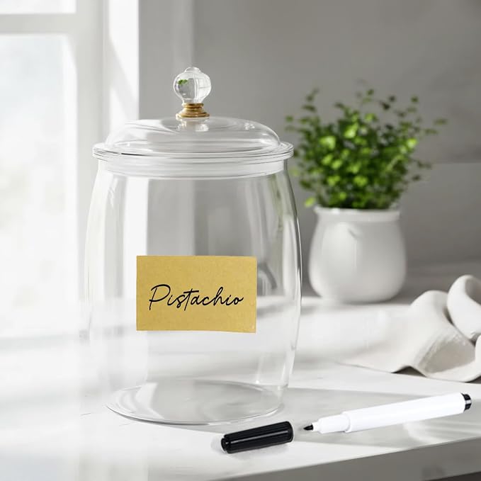 6 Pcs Candy Jars with Lids, Plastic Cookie Storage Jar Airtight Food Storage - Image 6