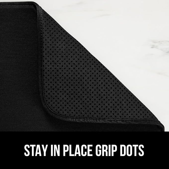 GORILLA GRIP Ultra Water Absorbent Microfiber Dish Drying Mat 2 Pack, Quick Dry - Image 4