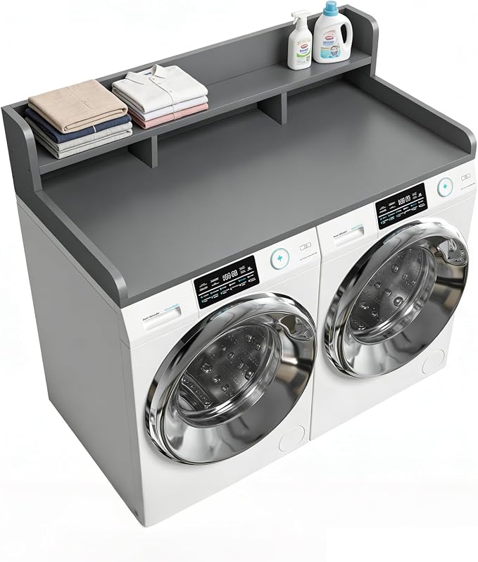 Washer Dryer Countertop with Shelf, Double Layer Organizer - Image 9