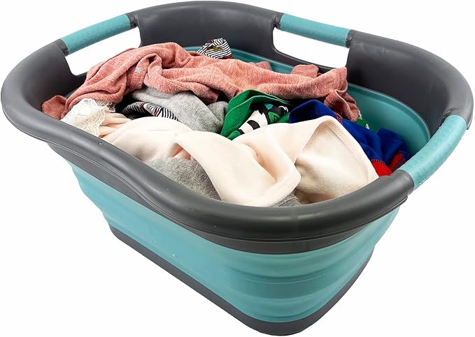 SAMMART 30L Collapsible Plastic Laundry Basket - Image 7