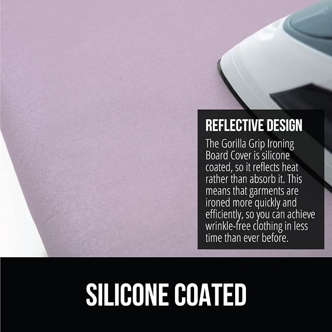 GORILLA GRIP The Original Ironing Board Cover and Pad, Silicone Coating - Image 4