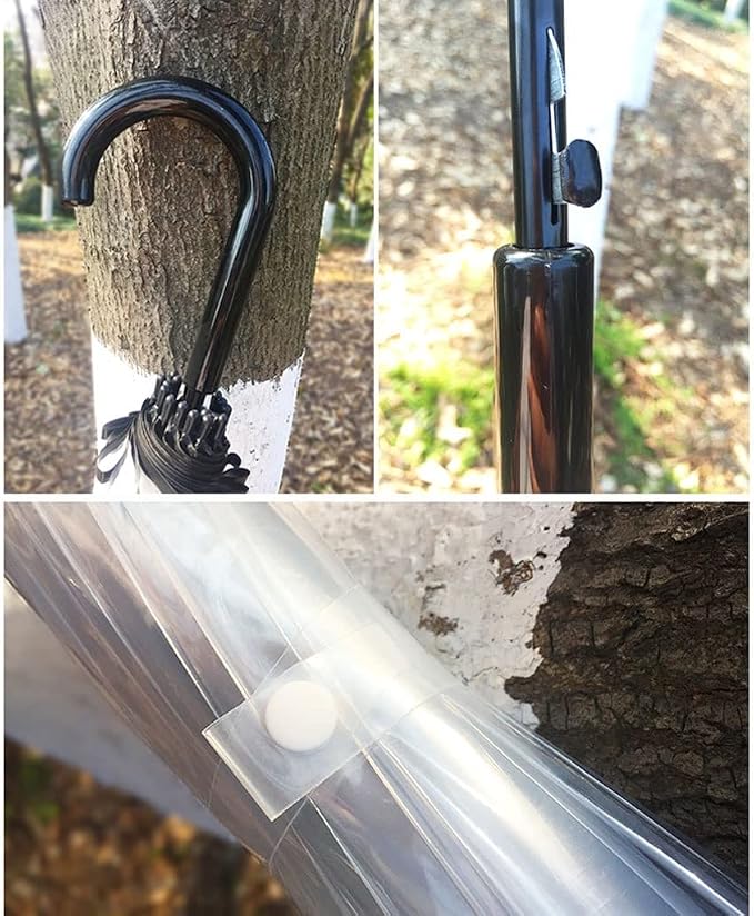 47inch Golf Umbrella Windproof Transparent Stick Umbrella Classic J Handle - Image 3