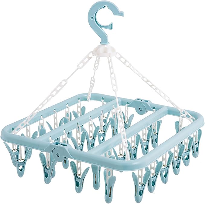 Foldable 32 Clips Laundry Hanger - Image 3