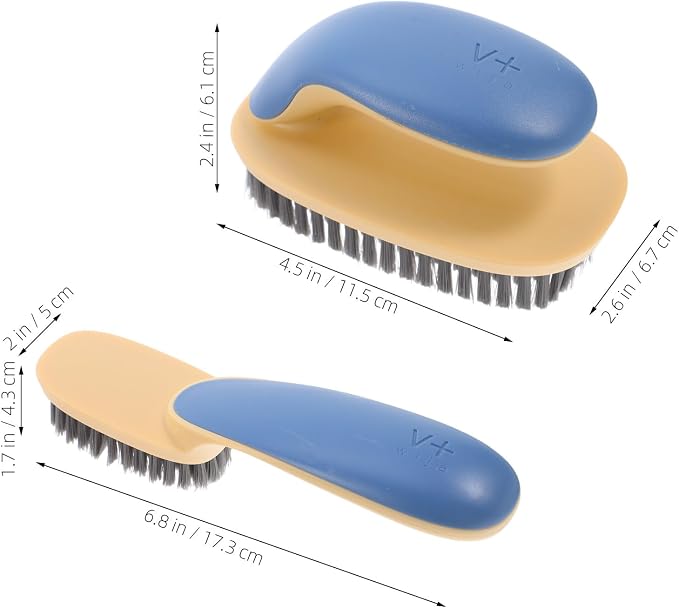 SECFOU 2pcs Multifunction Shoe Washing Brush and Soft Laundry Cleaning Brush Set - Image 2