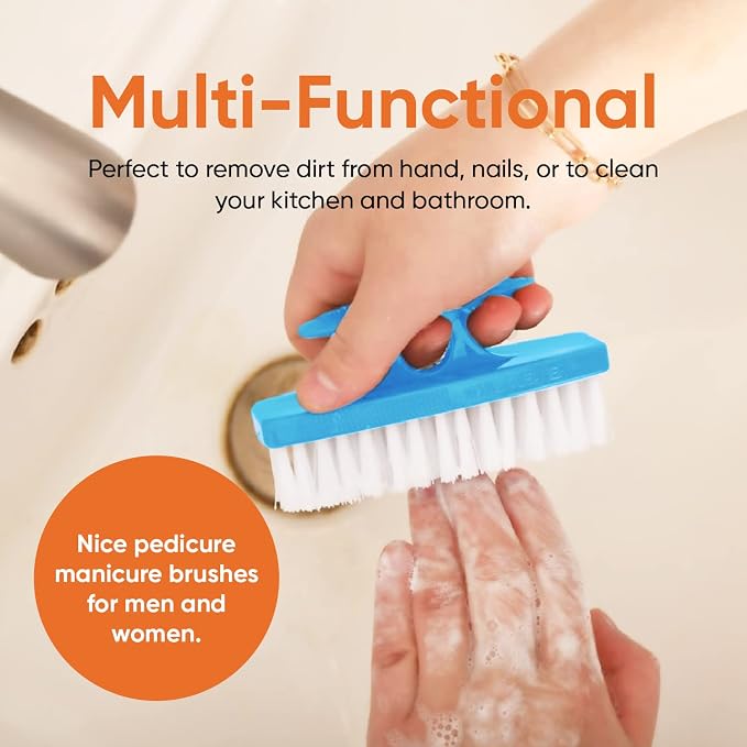 Superio Nail Brush for Cleaning Fingernails, Nail Scrubber Brush, Toe Foot - Image 5