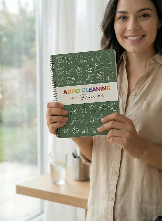 ADHD Cleaning Planner – Spiral-Bound Cleaning Schedule Organizer - Image 5