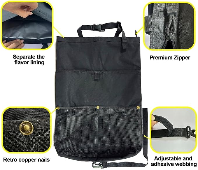 Travel clothing organizer, Laundry Bags, 4 Compartments, Foldable Design - Image 5