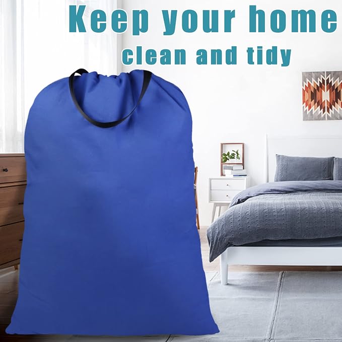 LOLOMLO Extra Large Canvas Laundry Bags - Image 7