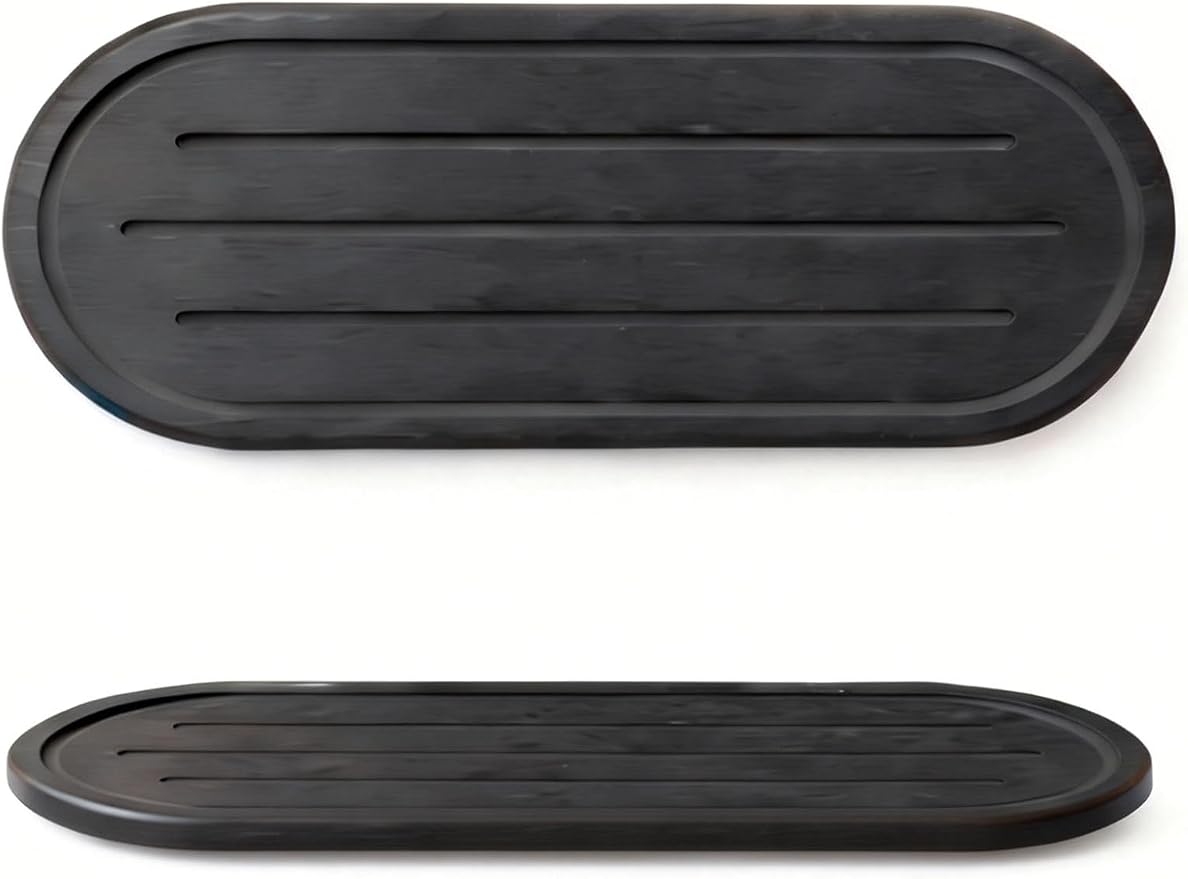 2PCS Water Absorbing Stone Drying Tray Mat - Image 7
