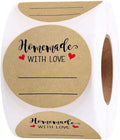 2 Inch Homemade with Love Sticker with Lines by BATTOO