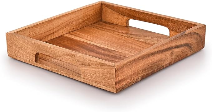 Samhita Acacia Wood Serving Tray by Samhita