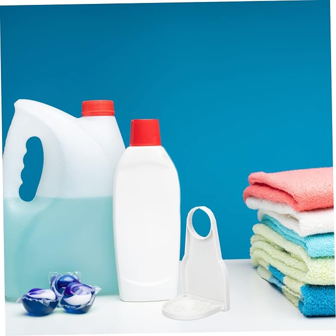 2-Pack Laundry Cup Holder Drip Tray Foldable Plastic Design Fabric Softener - Image 5