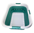 SAMMART 41L Collapsible 3 Handled Plastic Laundry Basket by SAMMART