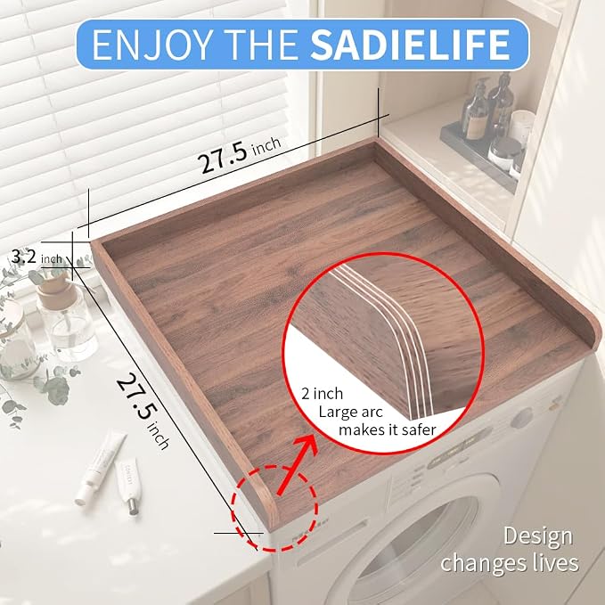 Washer Dryer Countertop Only, 27.5" x 27.5" Laundry Room Countertop - Image 5