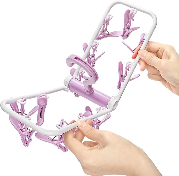 Suwimut 6 Pack Clothes Drying Rack, Small Folding Portable Underwear Hangers - Image 3