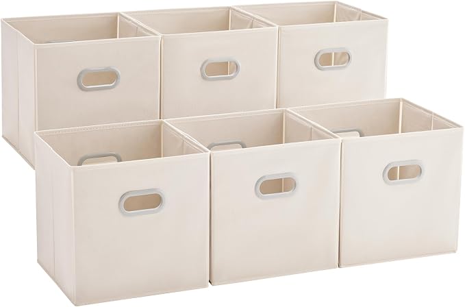 MAX Houser 6 Pack Foldable Fabric Storage Bins by MAXHouser