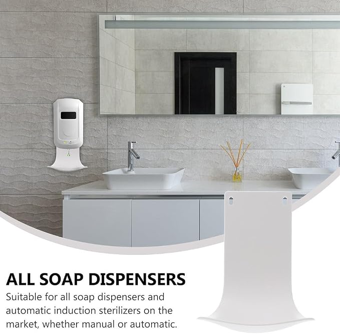 Balacoo 2 Pcs Soap Dispenser Tray, Wall Mounted Soap Dispenser Bracket - Image 5