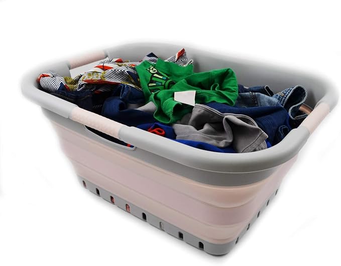 SAMMART 41L Collapsible Plastic Laundry Basket - Image 7