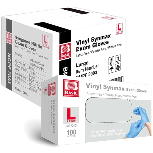 Jointown Basic Medical Synmax Vinyl Exam Gloves by JointownInternational