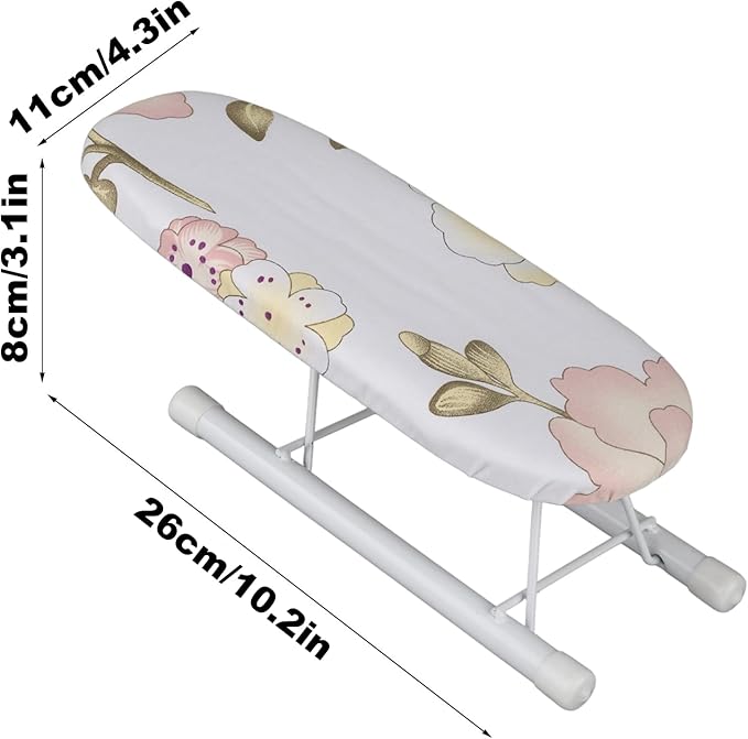 Tabletop Ironing Board with Folding Legs, Foldable Space-Saving Mini Ironing - Image 3
