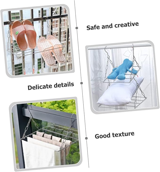 GLEAVI Outdoor Clothes Drying Rack Heavy Duty Hooks - Image 9