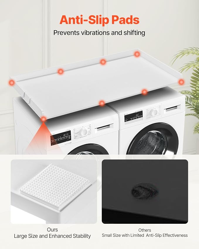 VEVOR Washer Dryer Countertop, Water-Resistant Laundry Machine Topper Cover - Image 5