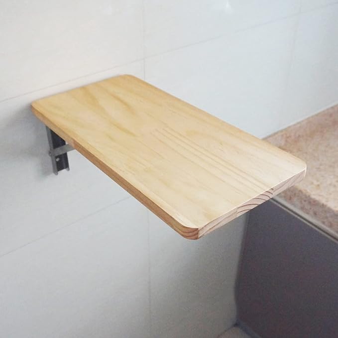 Wall Mounted Folding Kitchen Table Compact Small Space Dining Breakfast Bar - Image 2