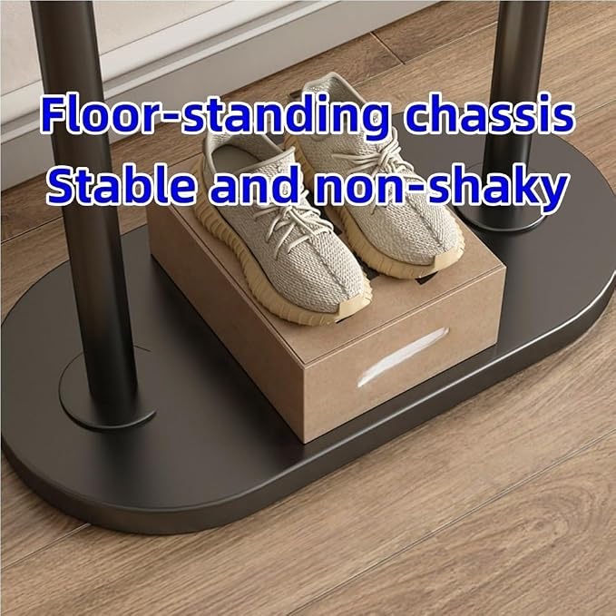 Simple Clothes Hanger, Carbon Steel Coat Rack, Floor-standing Clothes Drying - Image 7