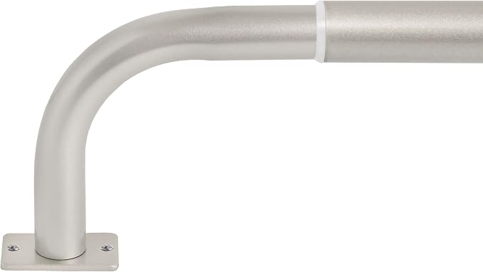 Meriville 1-Inch Diameter Wrap Around Blackout Curtain Rod, 96-Inch to 144-Inch by Meriville